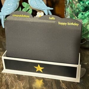 Macy's Black and Gold Note Cards